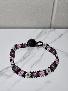 Huichol Beaded Flower Bracelet